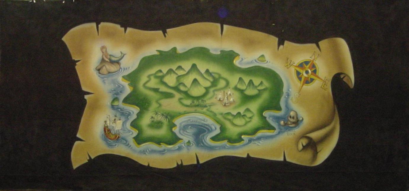 Peter Pan Map Gauze