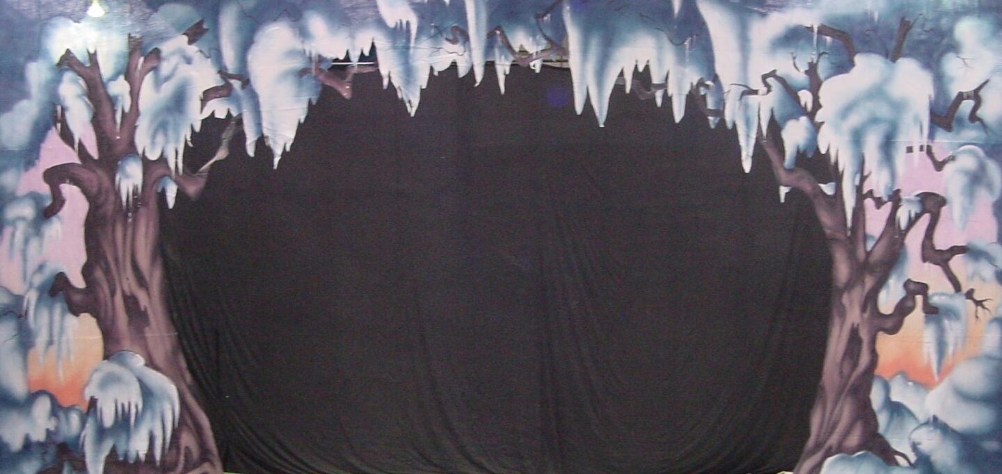 Spooky Winter Forest Cut Cloth