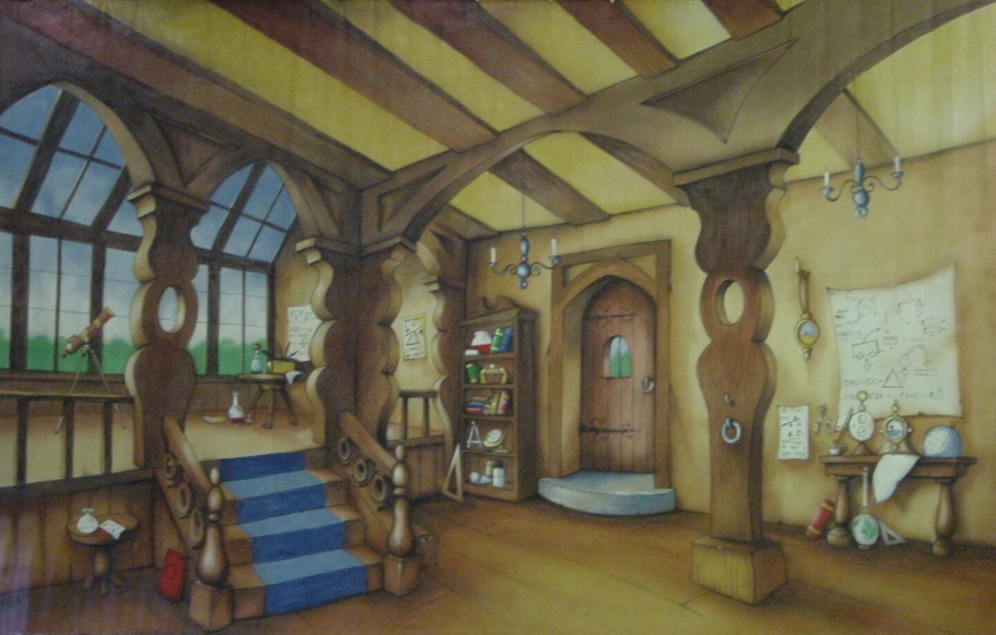 Professor Inside Cottage