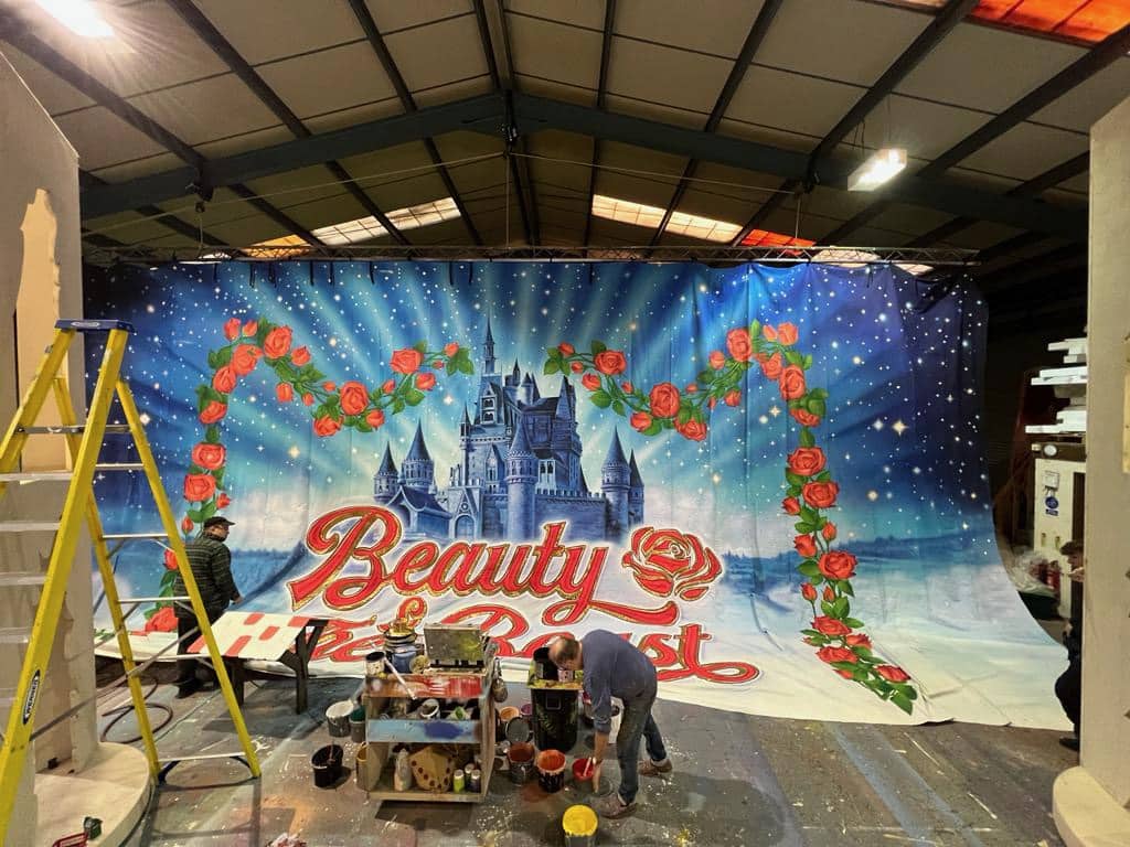 Beauty and The Beast Show Cloth