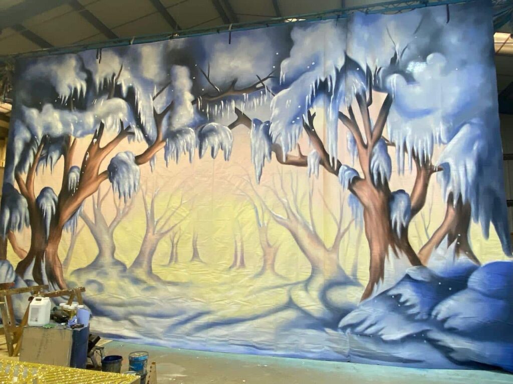 Snowy Forest Backcloth