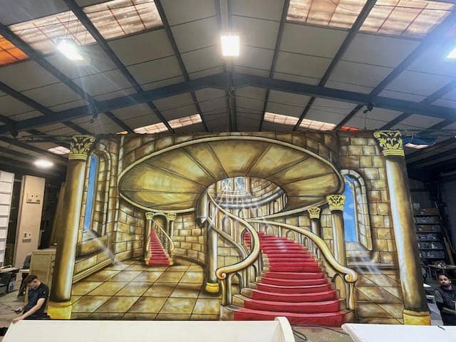 Interior Castle Staircase