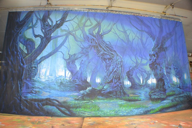 Spooky Forest Gauze